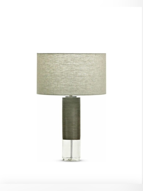 Flow Decor Other - Flow Decor Baby Atlantic Table Lamp Glass Base Beautiful - Pre-owned See Pics